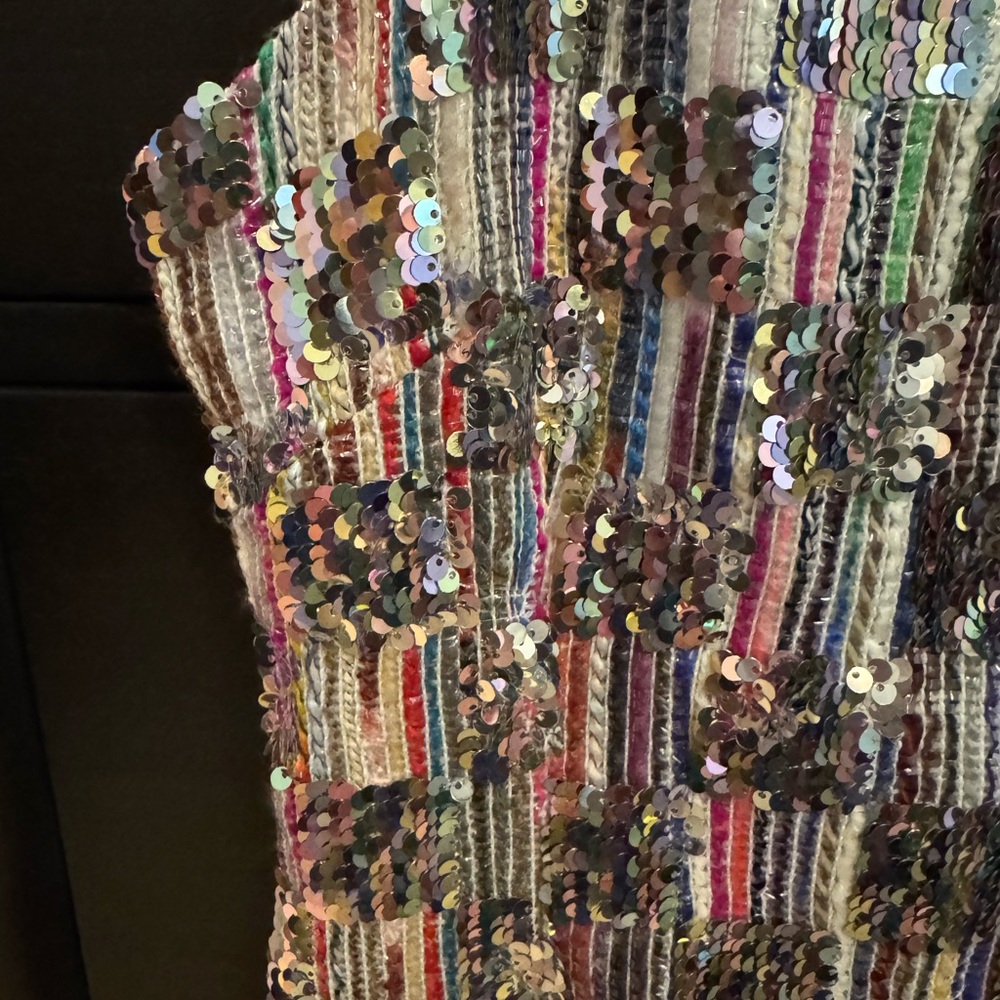 Nasty Gal Sequin Checkerboard Mini Dress - Picture 3 of 4